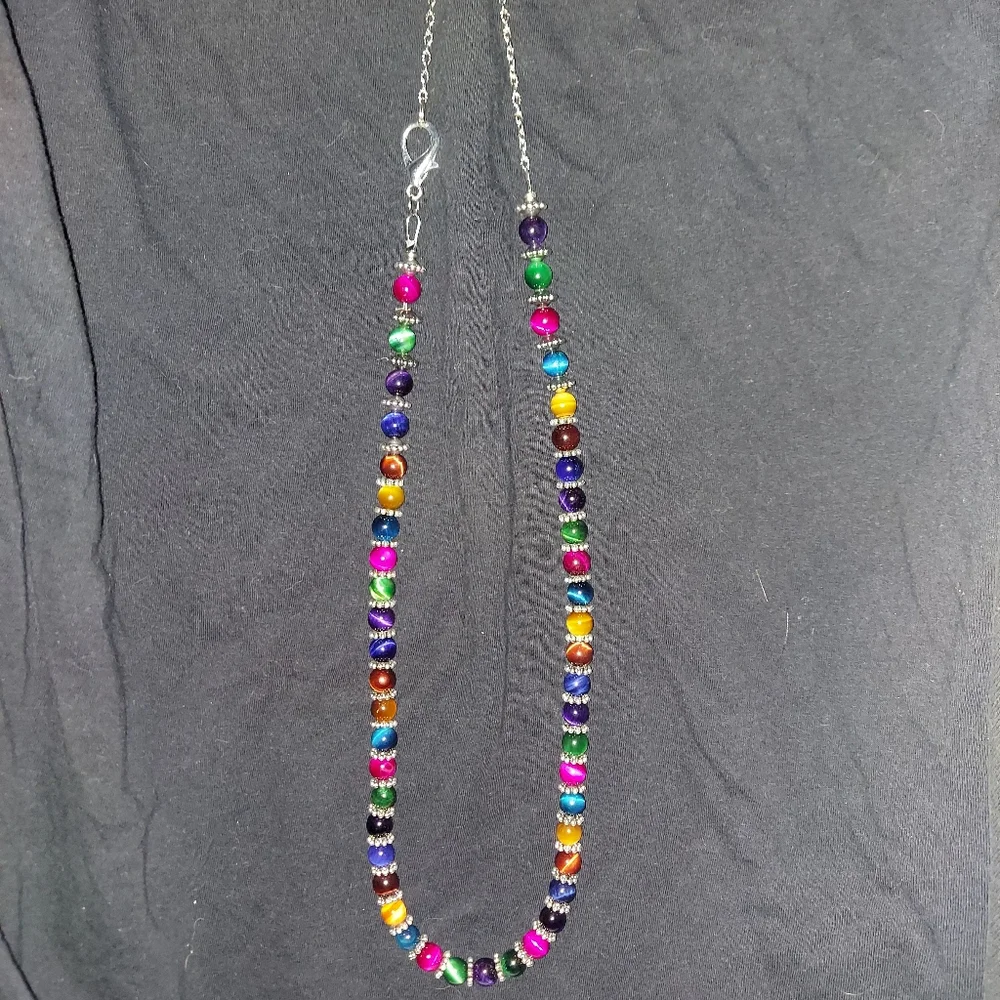 Multicolor Beaded Necklace - Picture 1 of 5